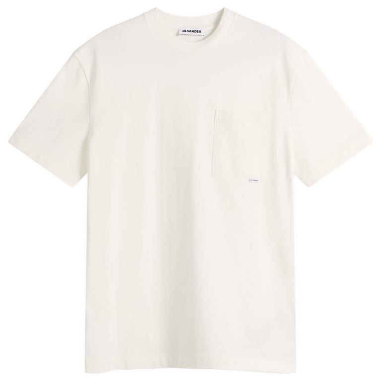 질샌더 Jil Sander JIL 로고 옵틱 화이트 티셔츠