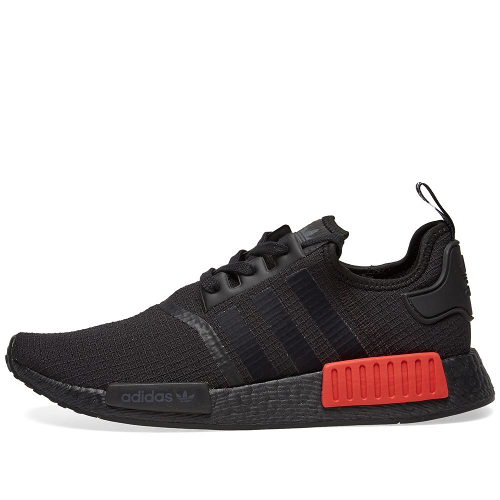 Adidas NMD_R1 Core Black & Lush Red | END.