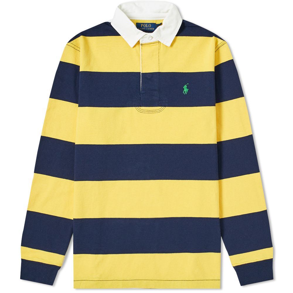 Ralph Lauren Navy Striped Rugby NWT L