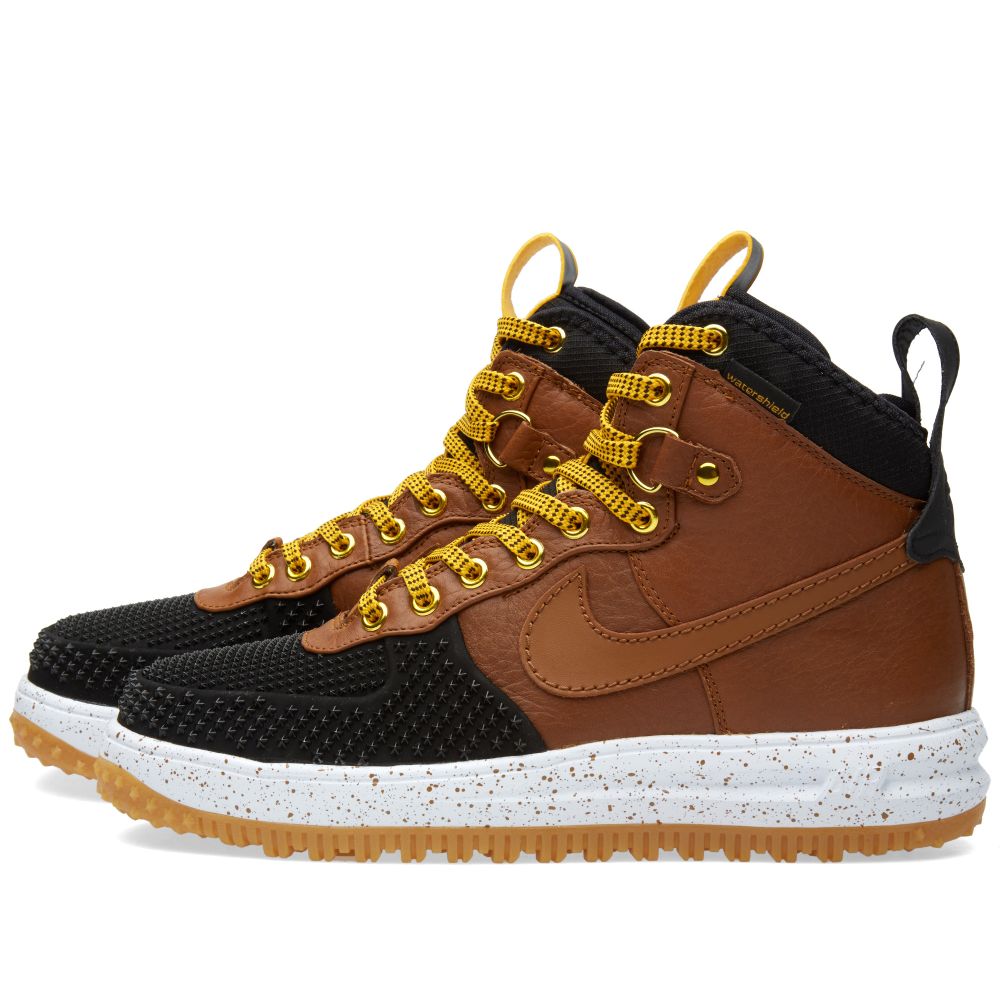 nike lunar force 1 duckboot black amp light britsh tan end nike lunar force 1 duckboot light british tan