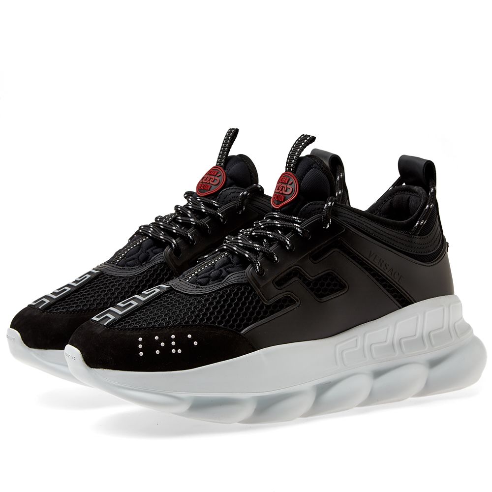 Versace Chain Reaction Sneaker Black & White | END.