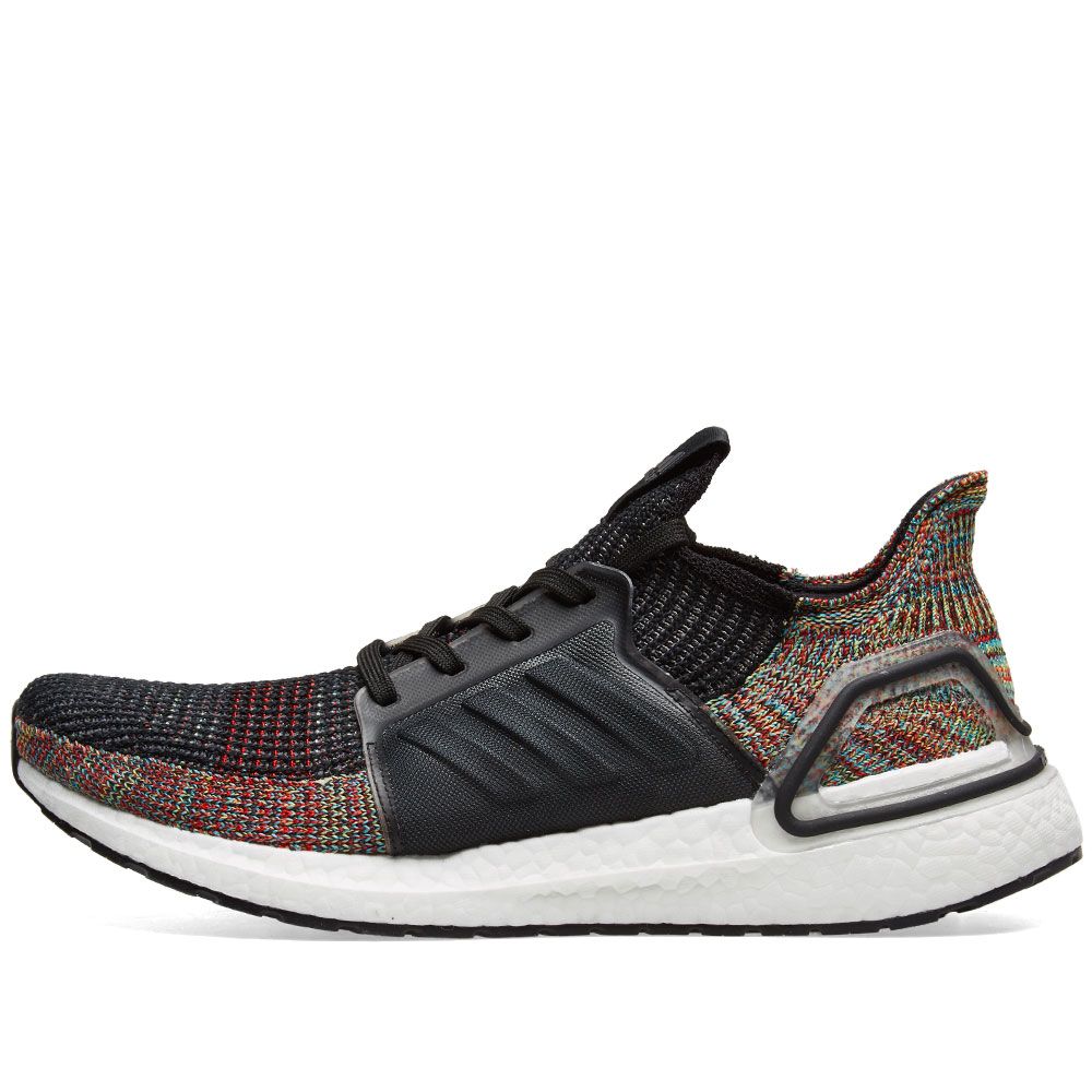 Adidas Ultra Boost 19 Grey, Core Black & Yellow | END.