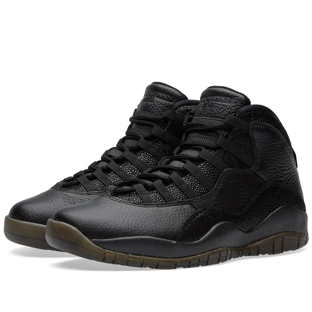 jordan retro 10 black and gold