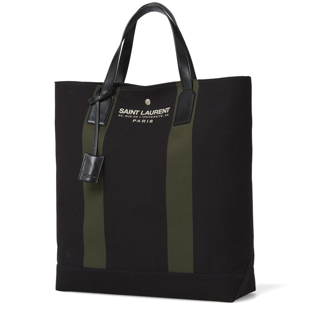 Saint Laurent Beach Shopping Tote Bag Black END.