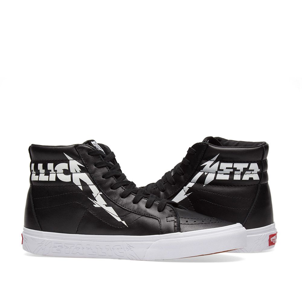 Vans x Metallica Sk8-Hi Reissue Black & True White | END.