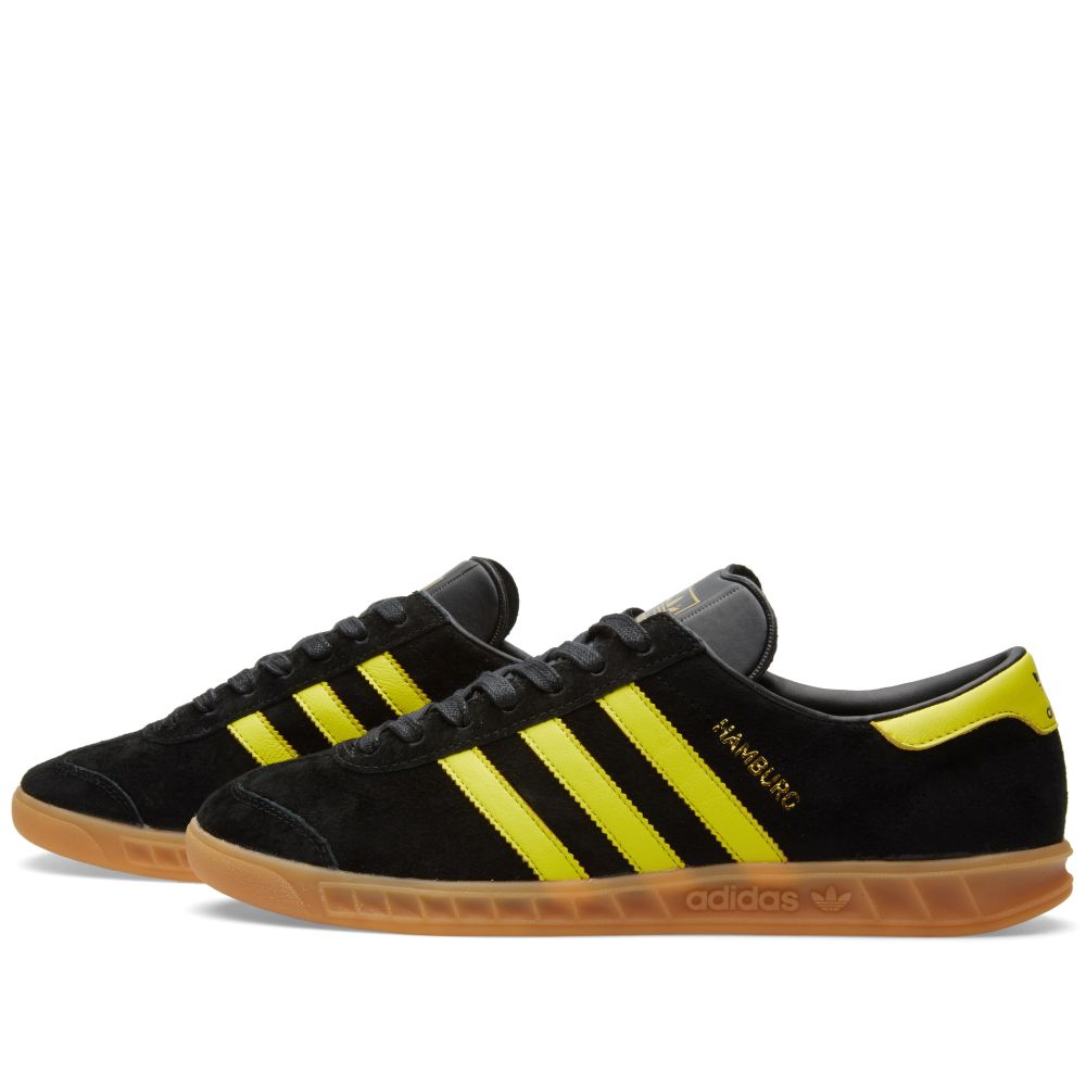 adidas hamburg black yellow gum