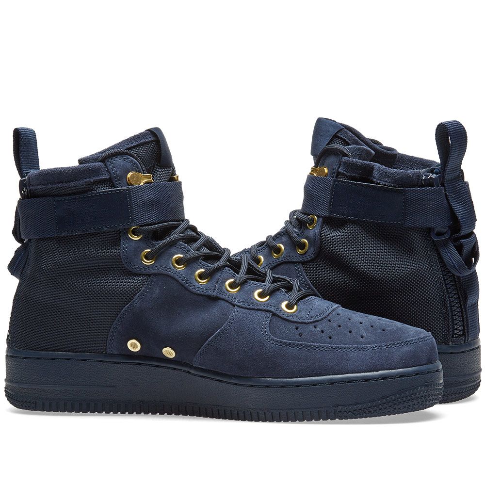 nike sf air force 1 mid obsidian