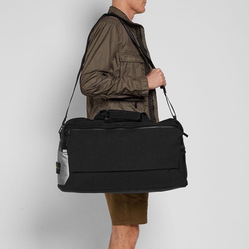 Stone Island Nylon Reflective Duffle Bag Black END.