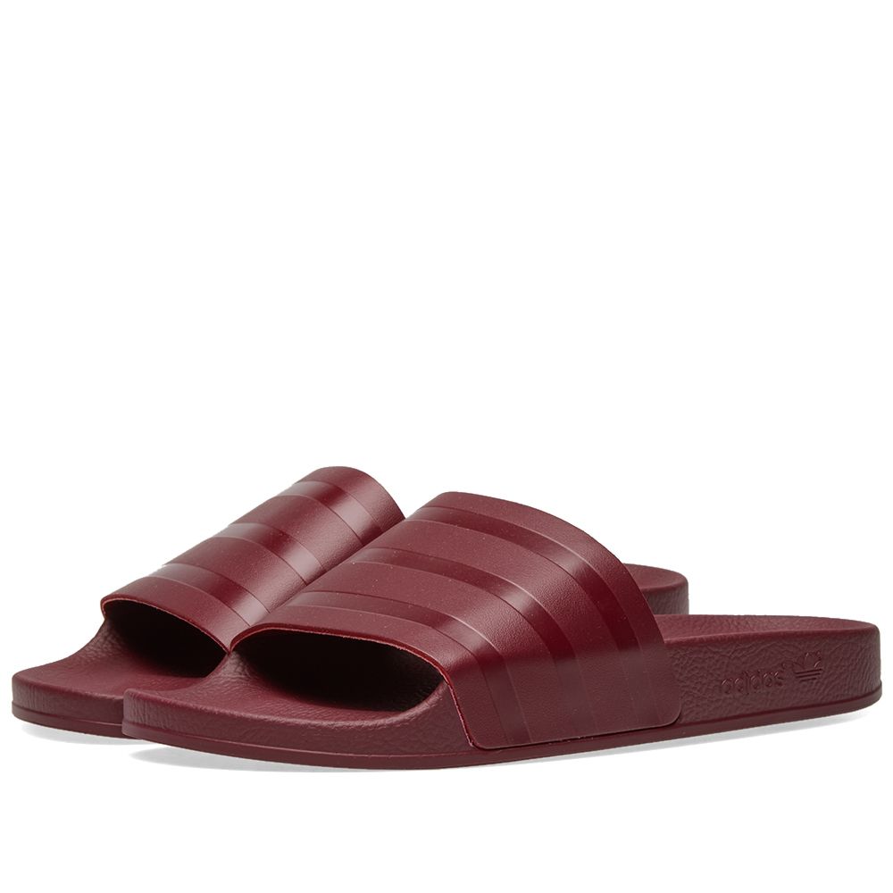 adidas slides maroon