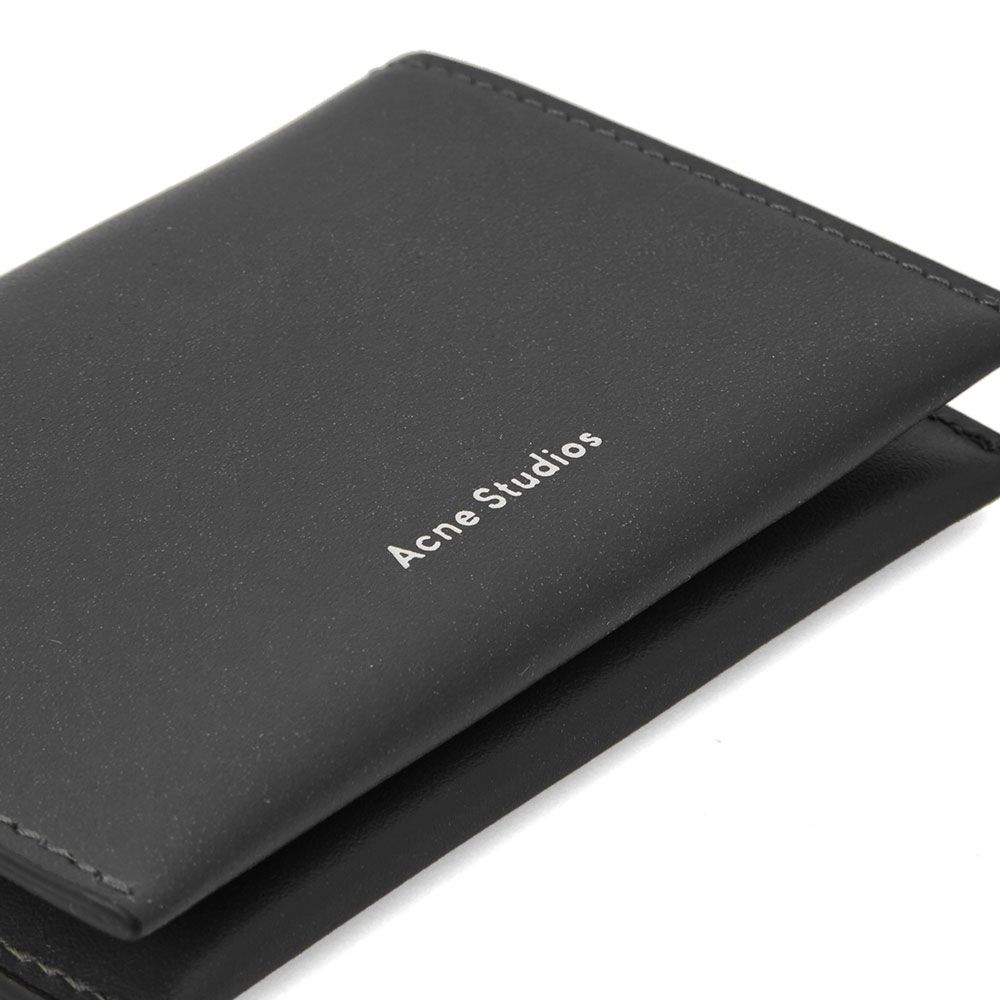 Acne Studios Card Holder Flap Wallet Black END.