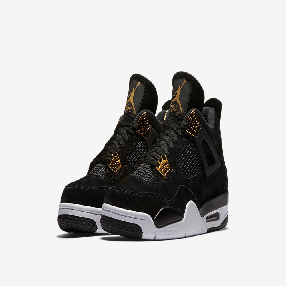 nike air jordan 4 retro royalty black gold