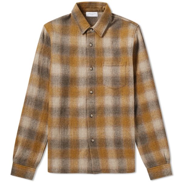 Wool flannel overshirt clearance