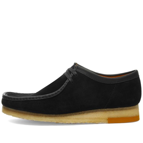 clark wallabees black