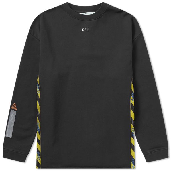 off white tape crewneck