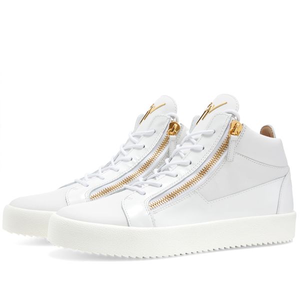 giuseppe zanotti white and gold