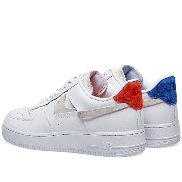 red and blue nike air force 1 07