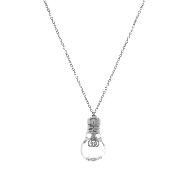 Ambush Light Bulb Charm Necklace Silver End Ambush Light Bulb Charm Necklace Silver, Light Bulb Pendant Necklace