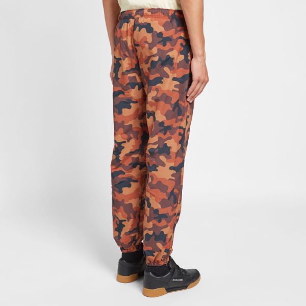 orange camo track pants