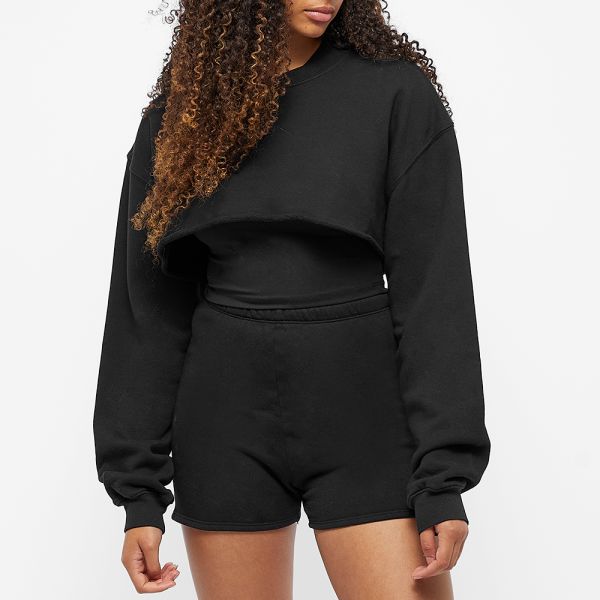 joah brown cut off sweatshirt
