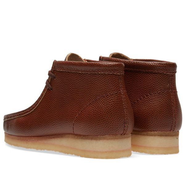 clarks wallabee cola leather