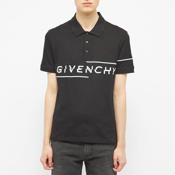 Black givenchy polo shirt Clearance