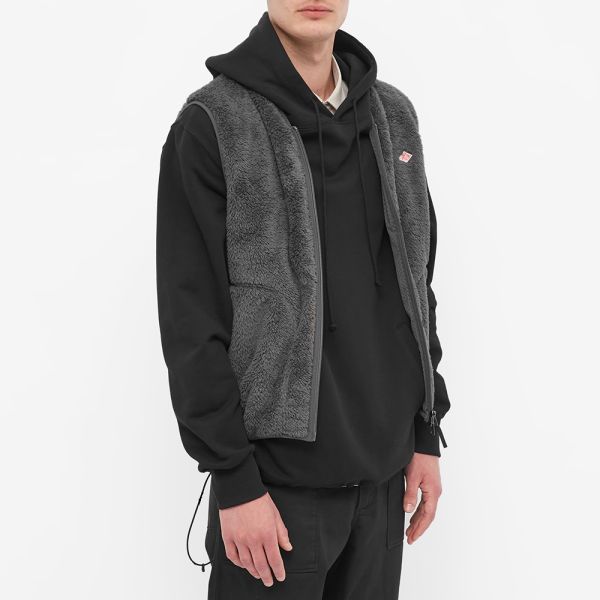 Danton Men's High Pile Fleece Vest in Charcoal, Size Small | END. Clothing