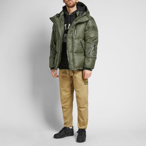 down jacket olive