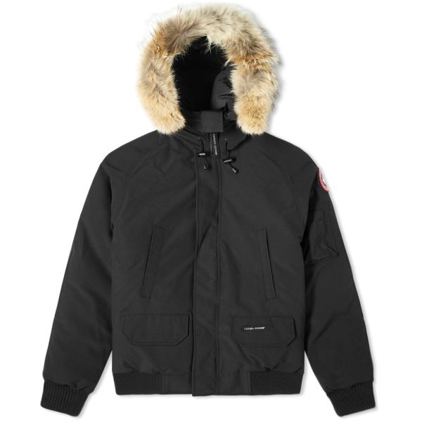 canada goose bomber jacket black