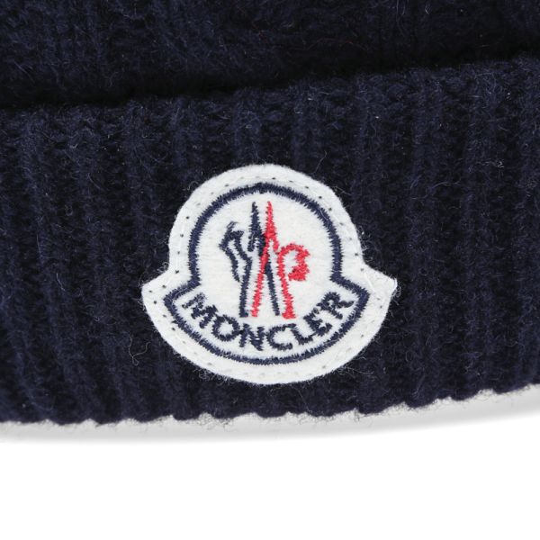 moncler cable knit beanie