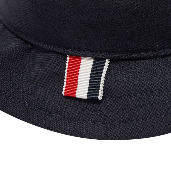 Thom Browne 4 Bar Bucket Hat Navy | END 