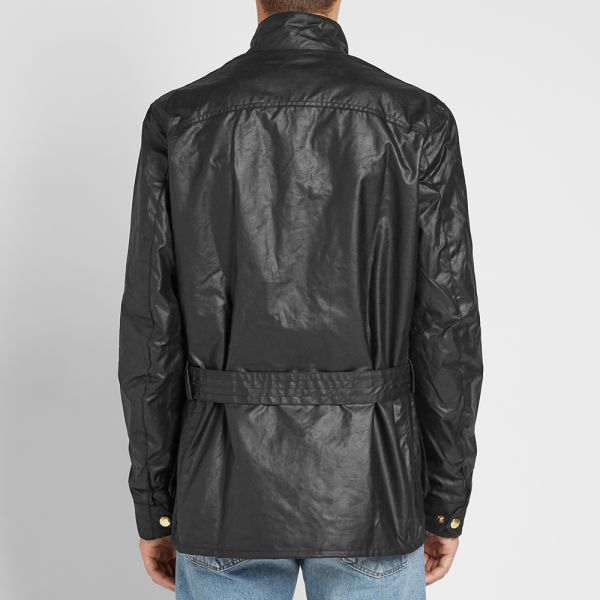 barbour international union jack jacket black