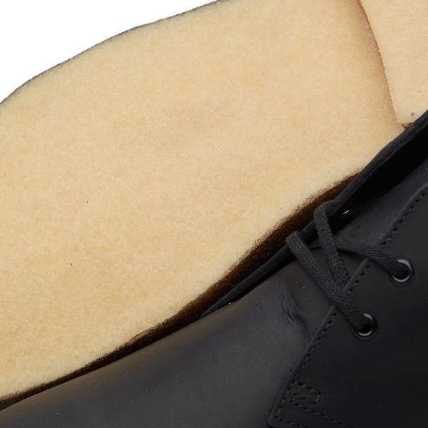 Clarks originals desert boot black smooth leather