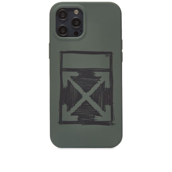 Off White Negative Mark Iphone 12 Pro Max Case Green Black End Uk