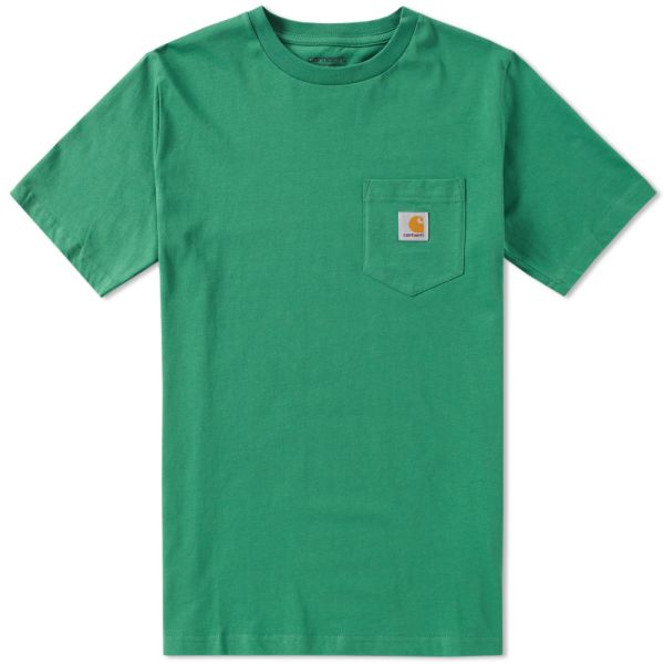 Carhartt green pocket tee clearance
