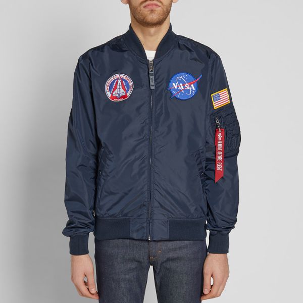Alpha Industries MA-1 TT NASA Reversible II Jacke Rep.Blue