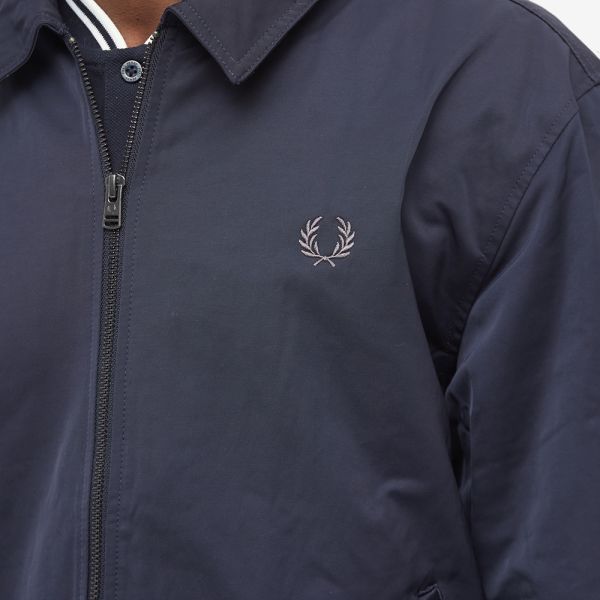 Fred Perry Authentic Twill Zip Through Jacket Navy | END. (KR)
