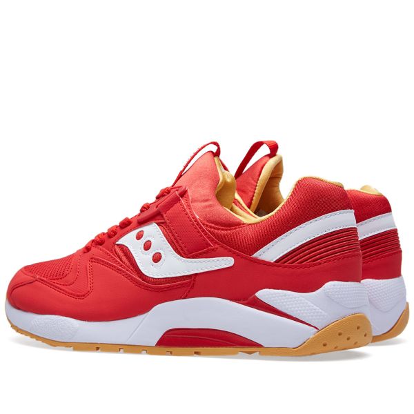 saucony grid 9000 red yellow gum