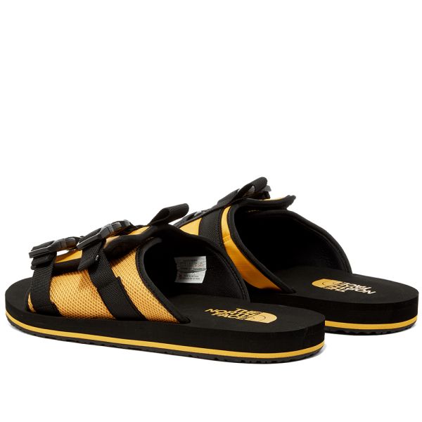 north face slippers yellow