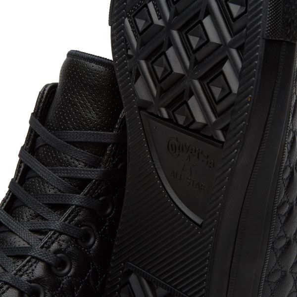 converse hi leather black