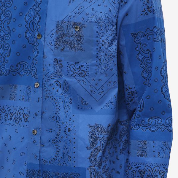 Royal blue bandana shirt clearance