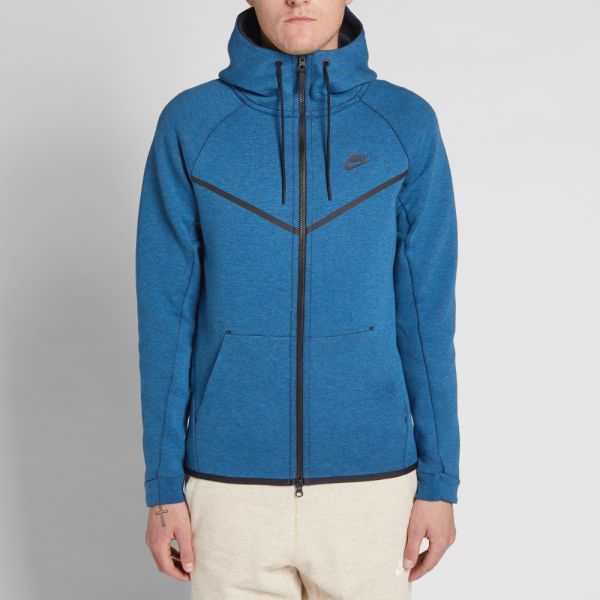 nike tech fleece windrunner blue