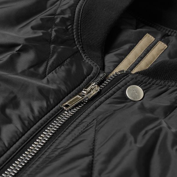 Rick Owens Drkshdw Nylon Quilted Flight Jacket Black End