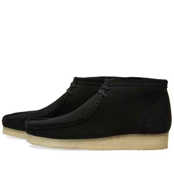 Black suede wallabee boots Clearance