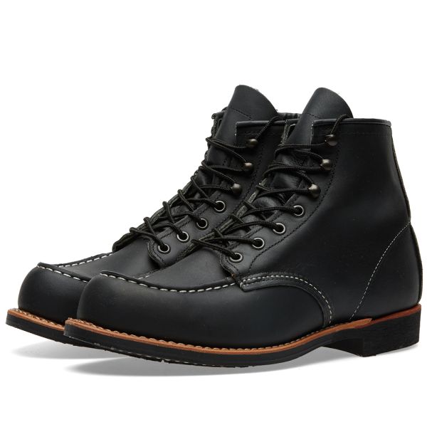 red wing cooper moc black