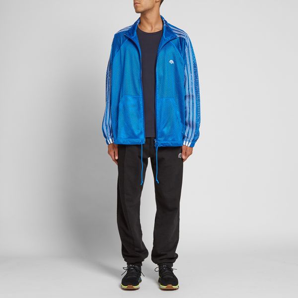 adidas mesh zip up track top