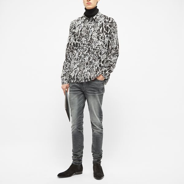 saint laurent printed shirt