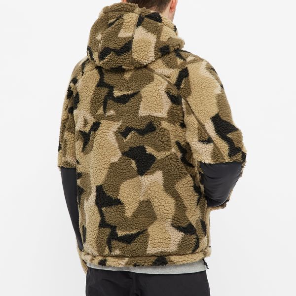 sherpa lined camo jacket