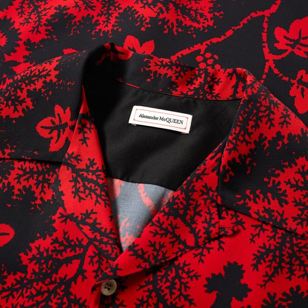 alexander mcqueen shirt red