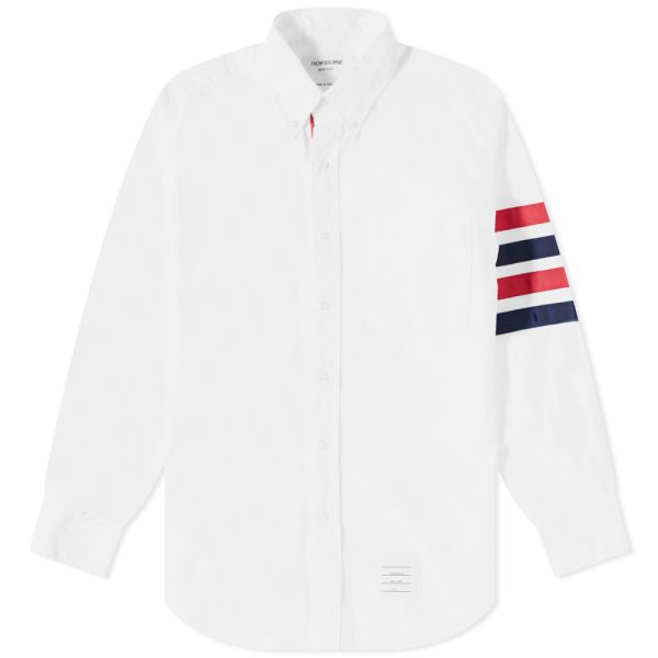 Thom Browne Engineered Stripe Button 