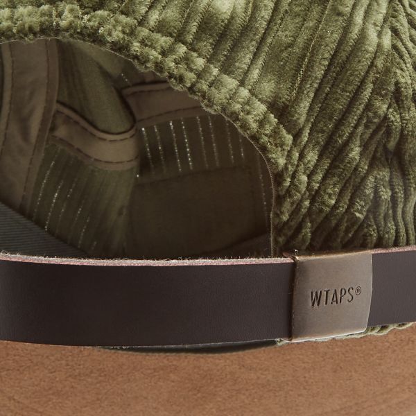WTAPS Men's T-5 04 Cord 5-Panel Cap in Olive Drab | END. Clothing